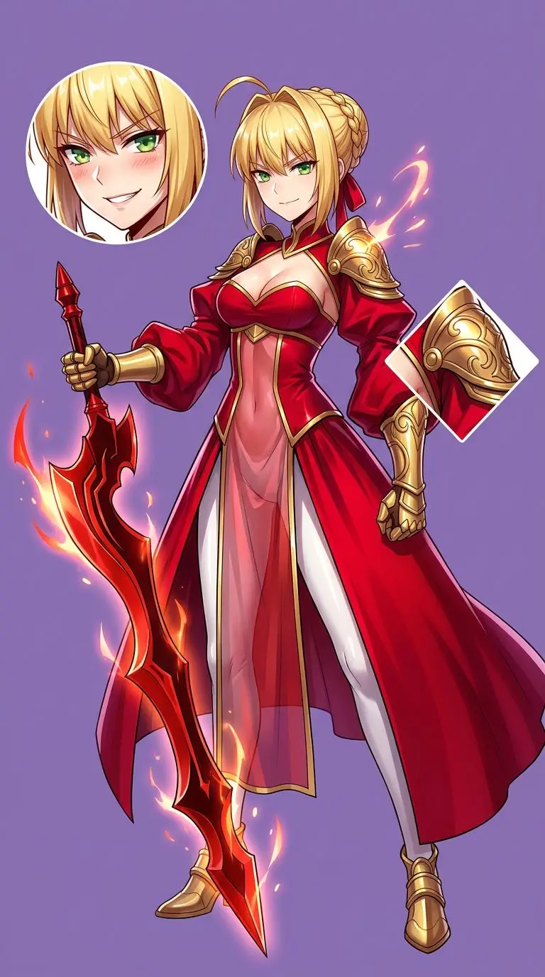 Nero Claudius portrait — AI comic character on TabStory