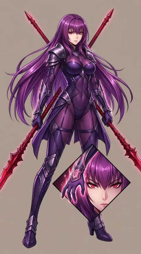 Scathach — AI comic character