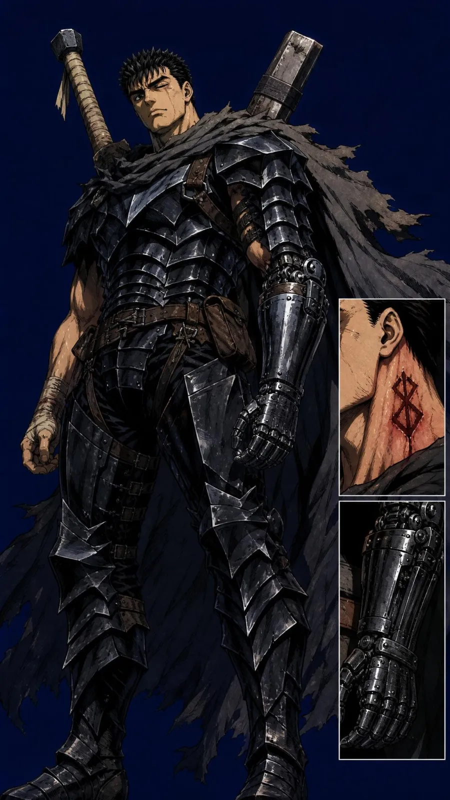 Guts portrait — AI comic character on TabStory