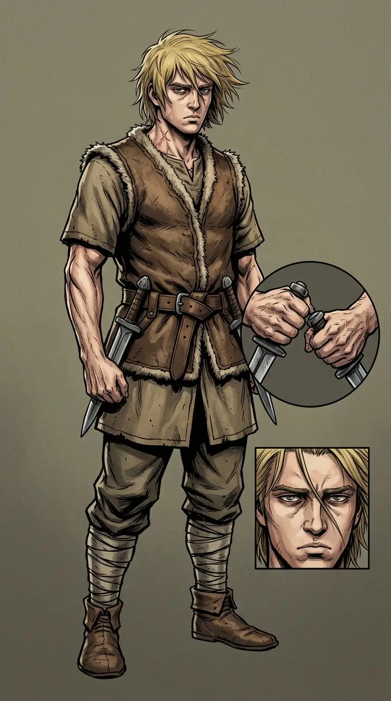 Thorfinn Karlsefni portrait — AI comic character on TabStory