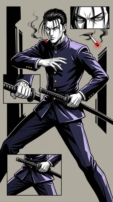 Saito Hajime — AI comic character