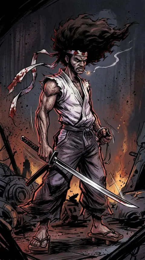 Afro Samurai — related AI comic character