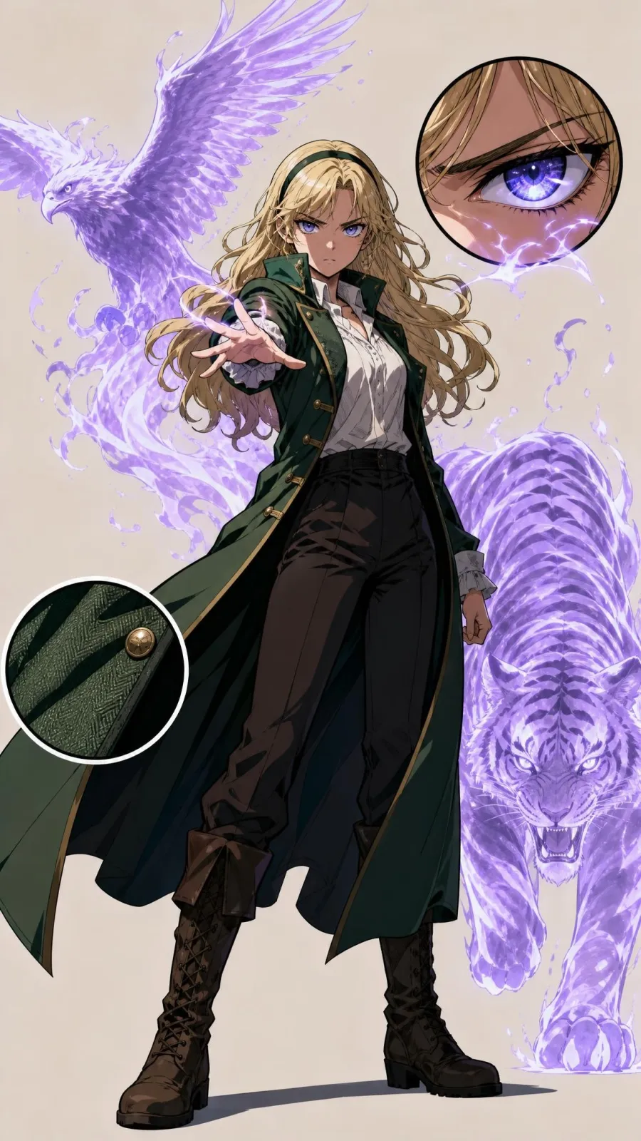 Maria Renard portrait — AI comic character on TabStory