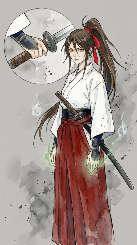 Yamada Asaemon Sagiri — AI comic character