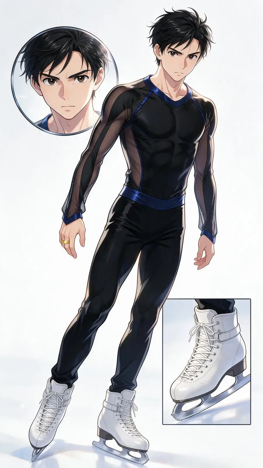 Yuuri Katsuki portrait — AI comic character on TabStory