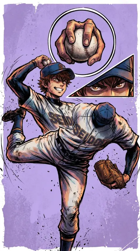 Eijun Sawamura — AI comic character
