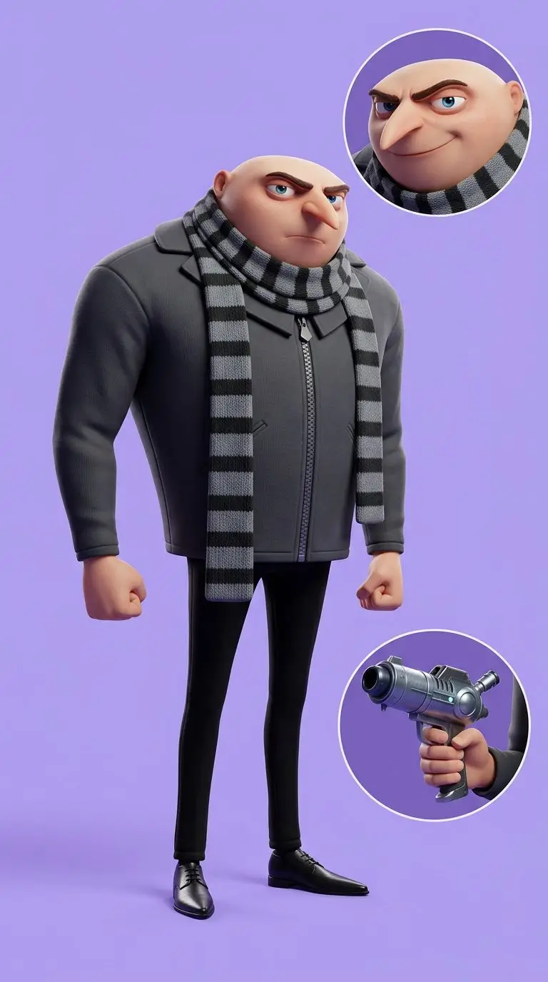 Gru portrait — AI comic character on TabStory