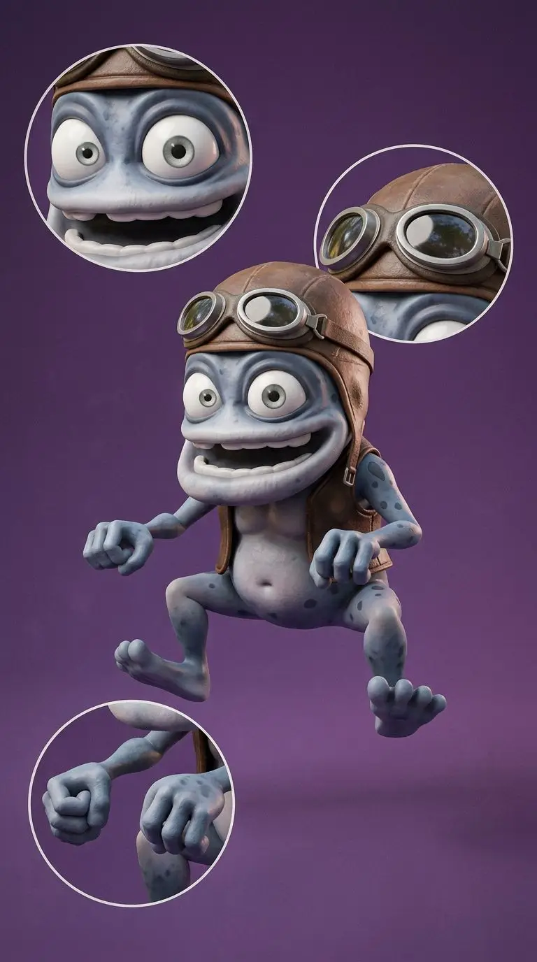 Crazy Frog portrait — AI comic character on TabStory