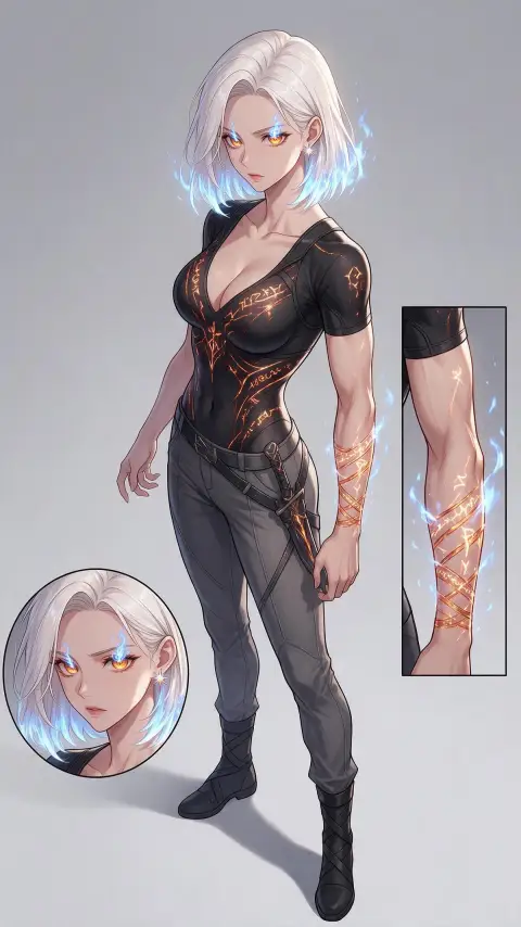 星焰女帝 — AI comic character