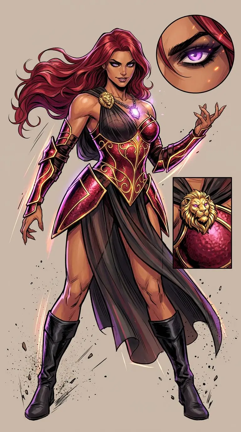 Kestrel Valerose portrait — AI comic character on TabStory