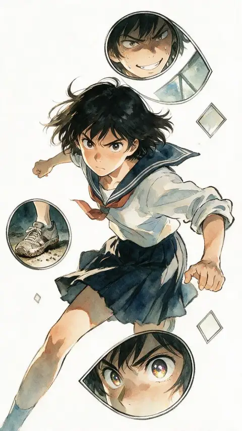 黒嶺かすみ — AI comic character