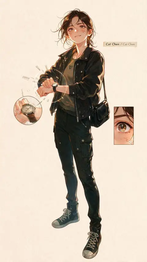 Cat Chen — AI comic character